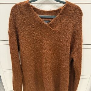 Staccato Cozy Brown V-Neck Sweater